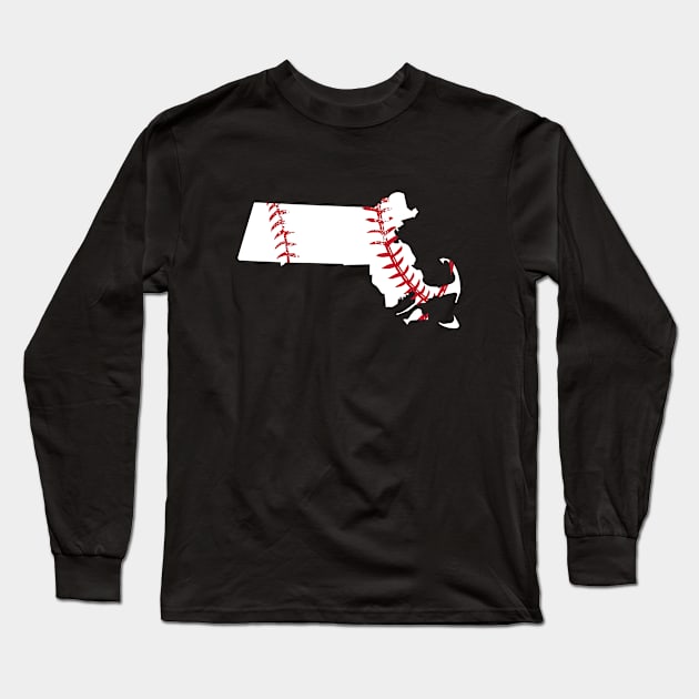 Boston Baseball - Massachusetts - Cool Baseball Shirt Long Sleeve T-Shirt by BKFMerch